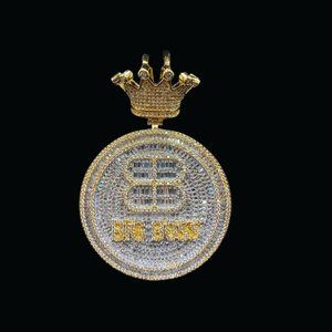 Iced Out  Big Boss King Necklace